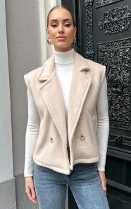 Jurkjes Loose Fit Gilet Beige