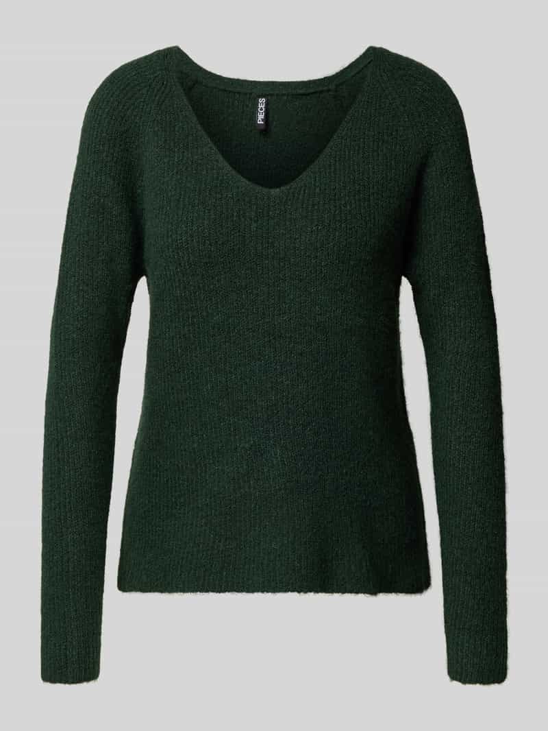 Pieces Trui met V-hals PCELLEN LS V-NECK KNIT NOOS BC