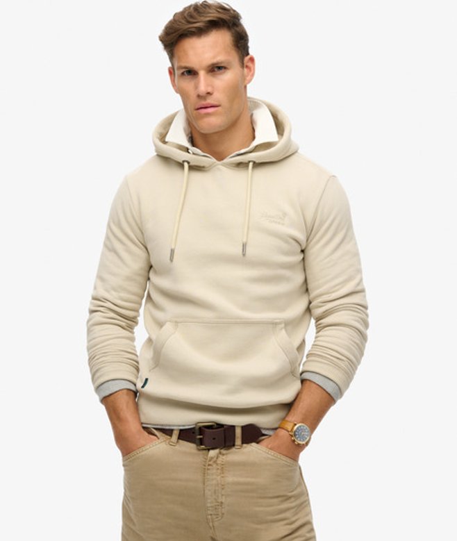 Superdry Essential Logo Hoodie Beige