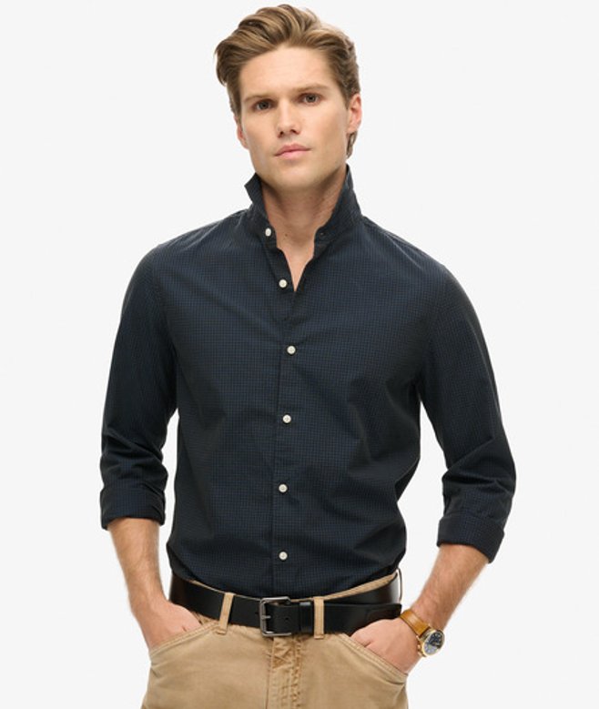 Superdry Casual Overhemd met Lange Mouwen Grijs