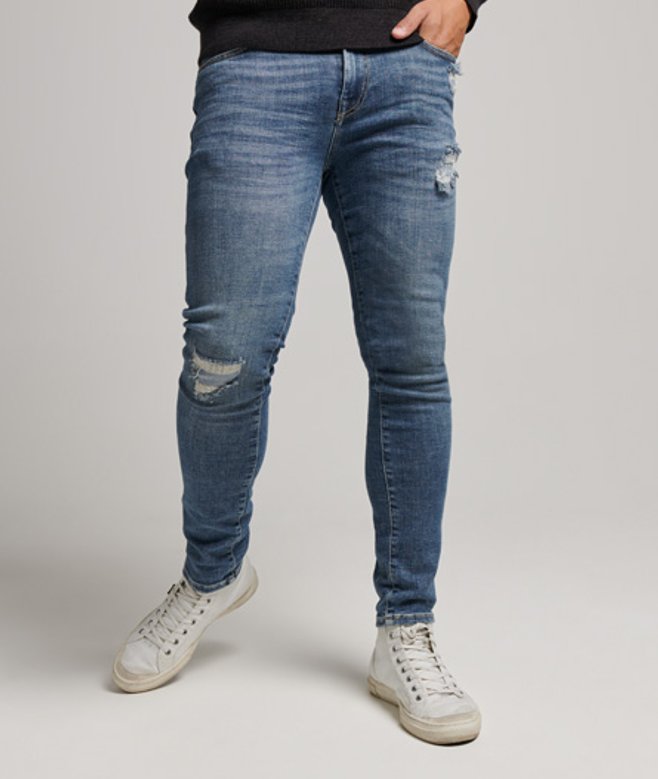 Superdry Vintage Skinny Jeans Lichtblauw