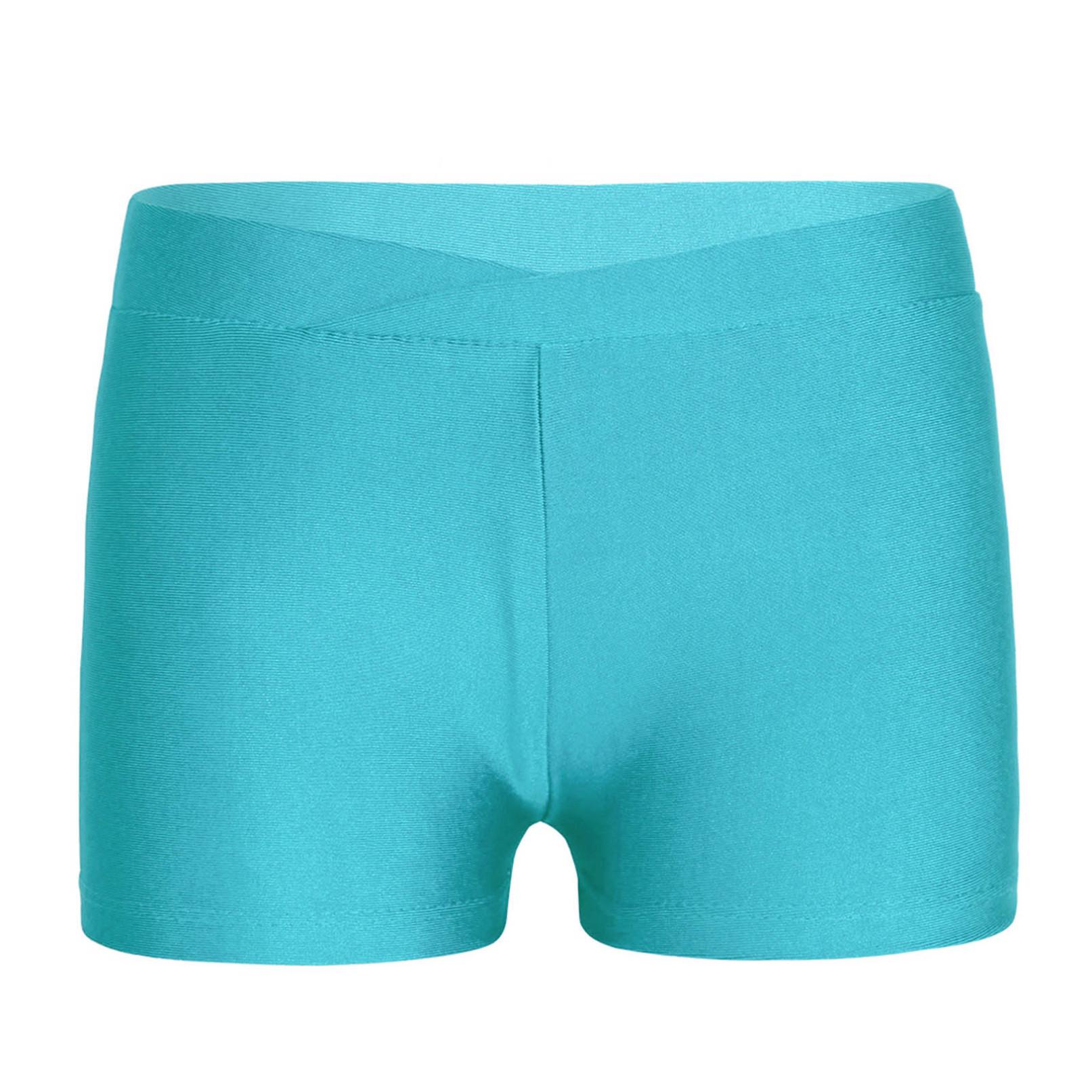 Ranrann Gymnastiekshorts voor meisjes, effen kleur balletdansshorts 9-10 Years