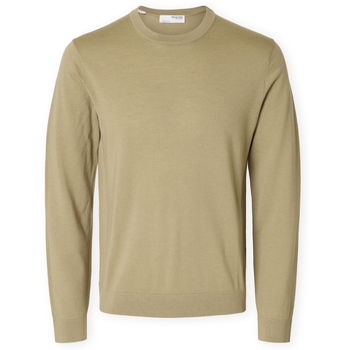 Selected Trui  Noos Tray Knit - Kelp