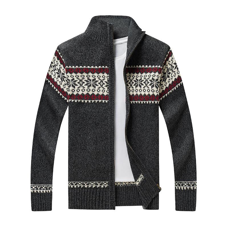 Fashion bag01 Fluwelen gebreid vest voor heren Herfst- en winterwollen vest Casual dikkere warme fleecejas 5XL