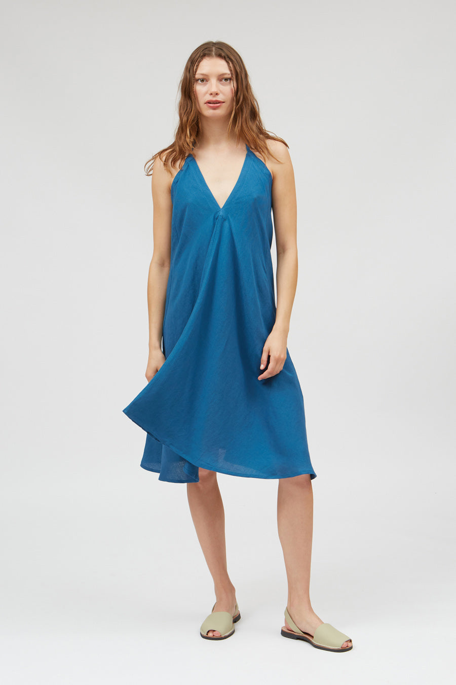 SUITE13LAB Damen vegan Kleid Mp Kurz Blau