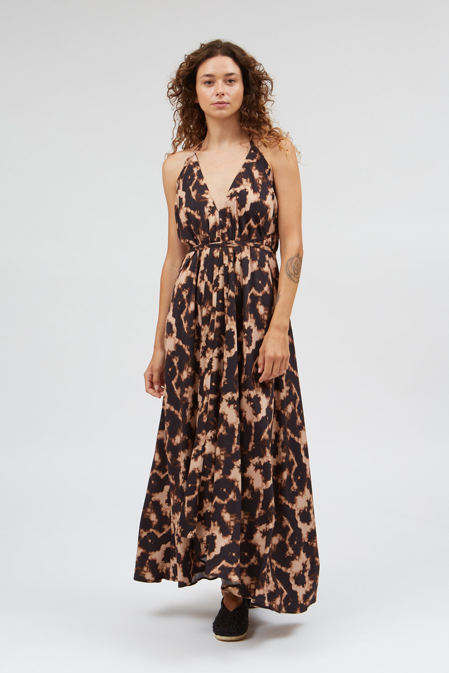 SUITE13LAB Damen vegan Kleid Multiposition Long Tie Dye