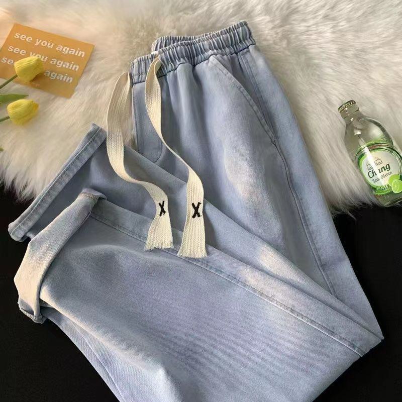 Super Select Retro Amerikaanse Hip-Hop Wijde Werkkleding Jeans Casual Broeken voor Trendy Meisjes 3XL