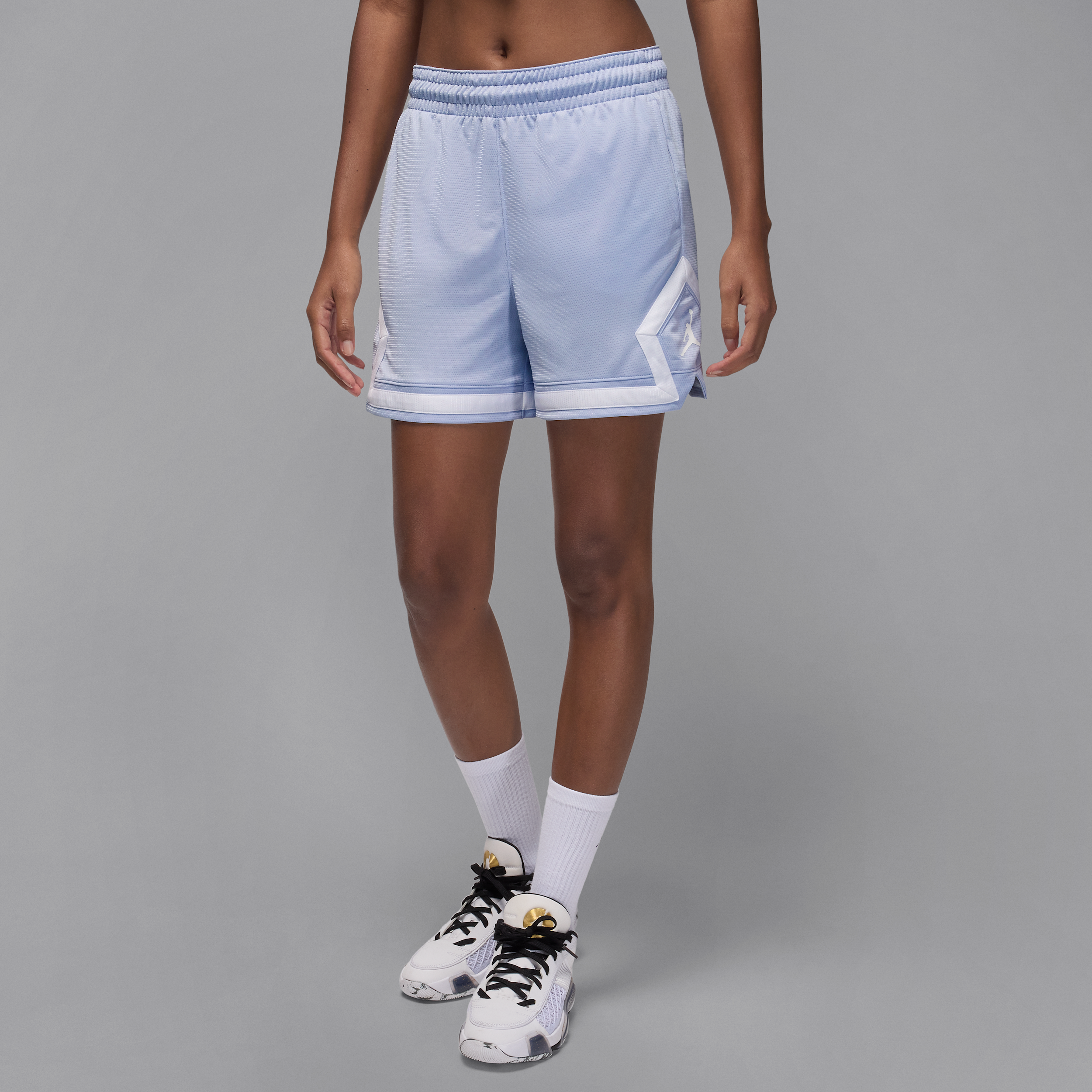 Jordan Sport Diamond damesshorts (10 cm) - Grijs