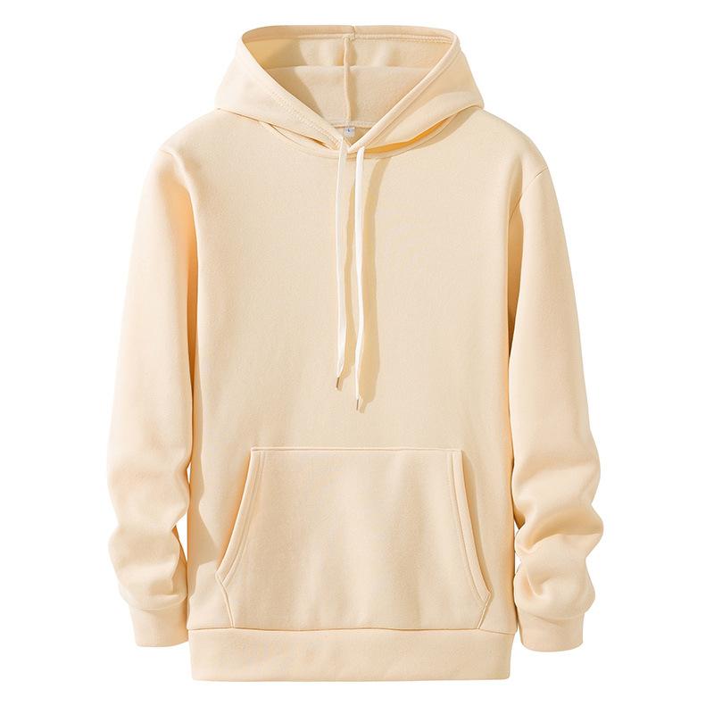 Man world-1 Heren effen kleuren hoodies met lange mouwen, casual sweatshirts, capuchon, hardloopsport, trui met capuchon M