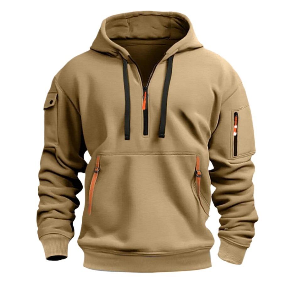 WowClassic Herfst Heren Hoodies Winter Rits Multi Pocket Sweatshirts Mannelijke Warme Kleding Hoodie Sport Vrijetijdskleding Sweatshirt L