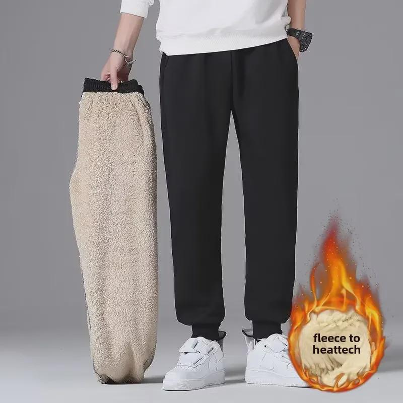 Polaris star Men's Warm Lamb Fleece Hoodie - Thickened Casual Cotton Sweatshirt for Autumn and Winter 3XL
