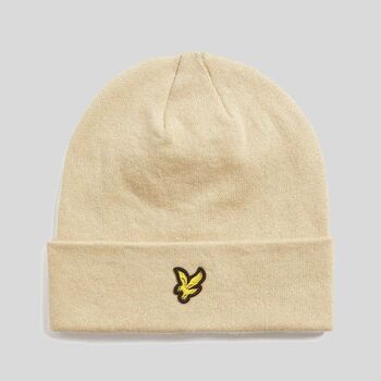 Lyle & Scott Muts Lyle & Scott HE2313A COTTON BEANIE-X865 GREY TAUPE
