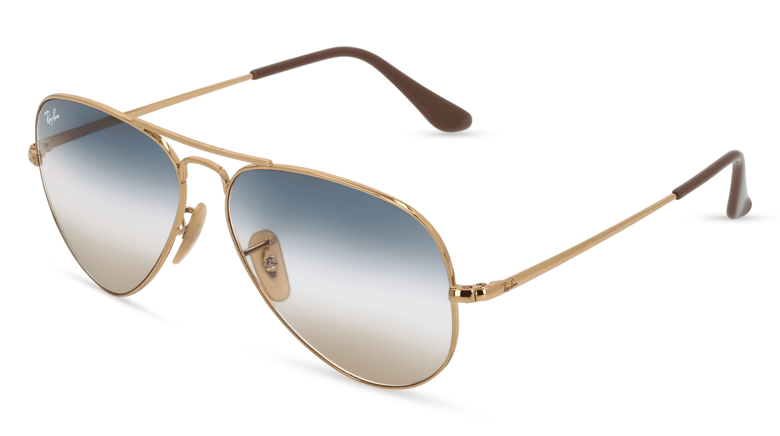 RAY-BAN RB 3689 AVIATOR METAL II Unisex Zonnebril, goud