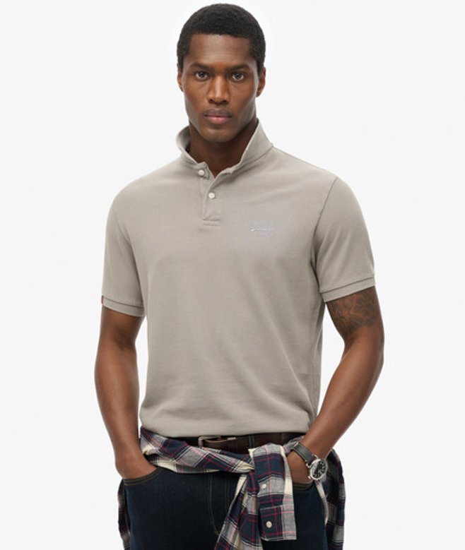 Superdry Vintage Destroy Poloshirt Grey