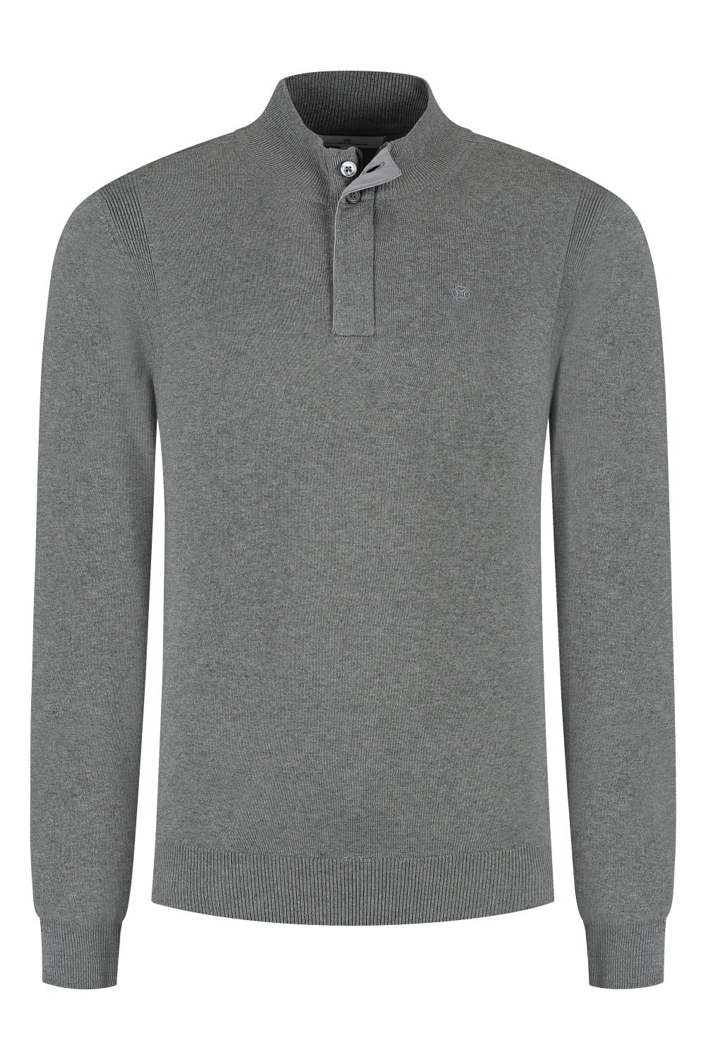 Fellows United Pullover Premium Half Zip Jers Grey Melé 
