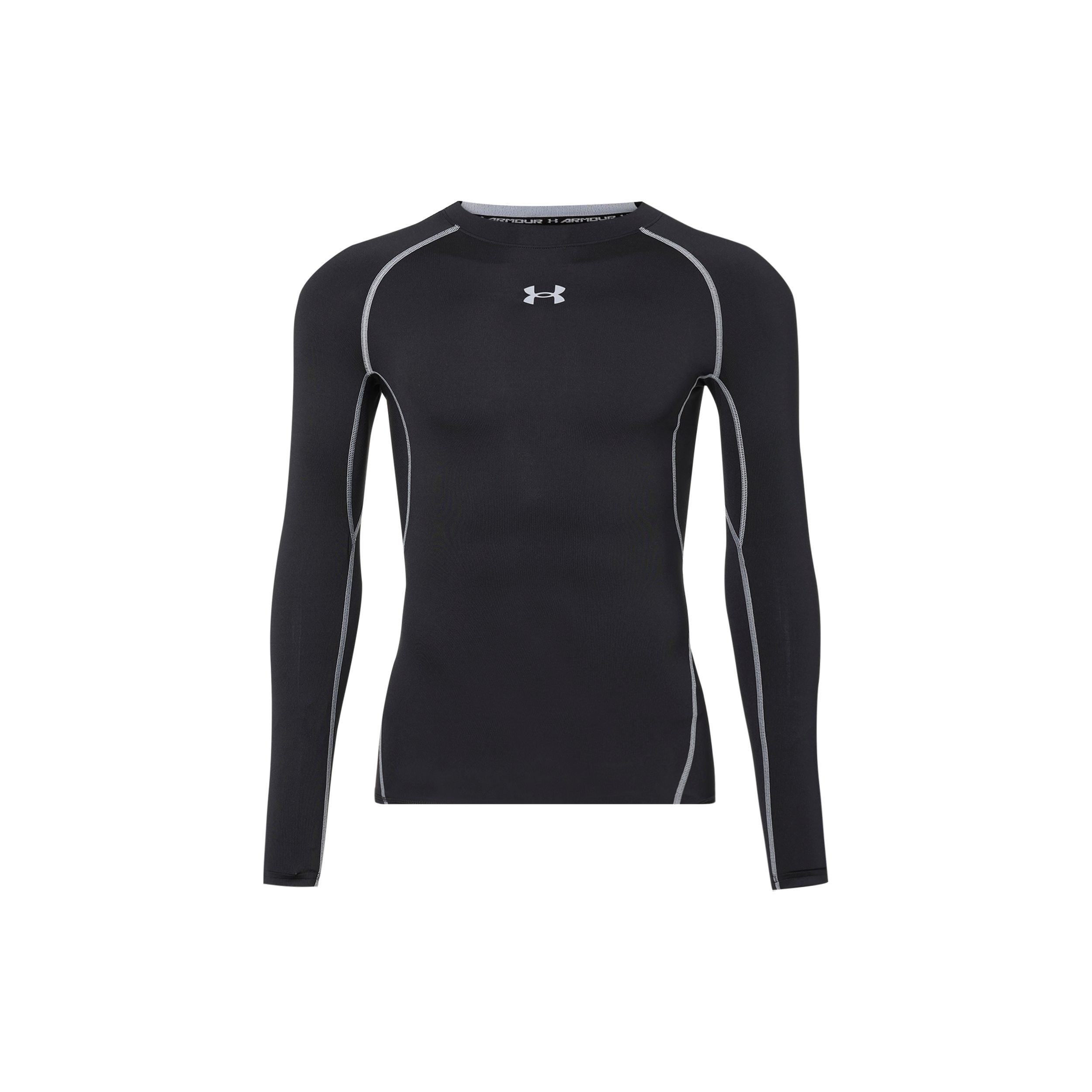 Under Armour HeatGear Compressie Trainingsshirt Heren tops Zwart 1257471-001 S