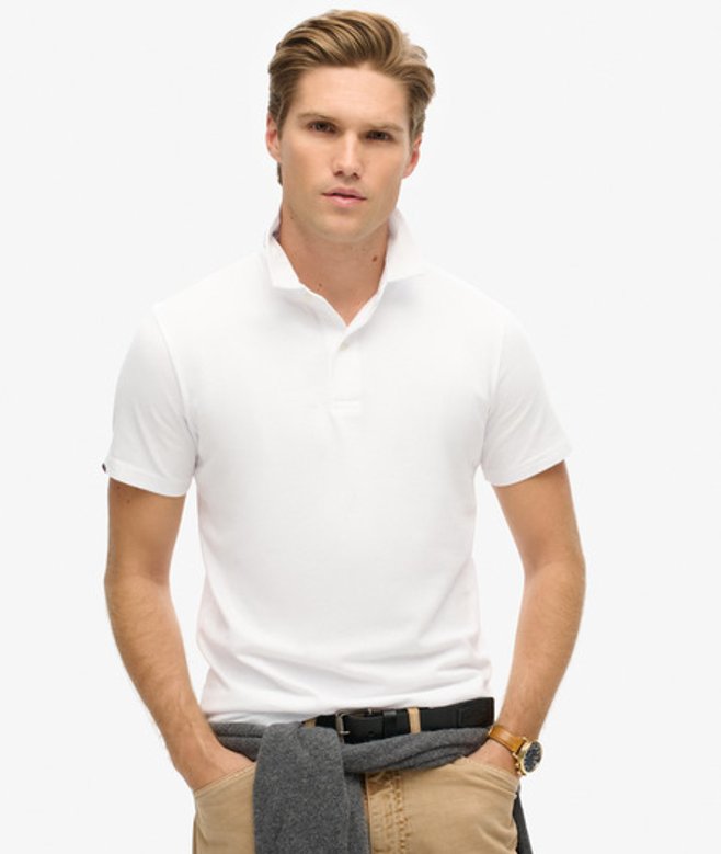 Superdry Jersey Poloshirt Wit