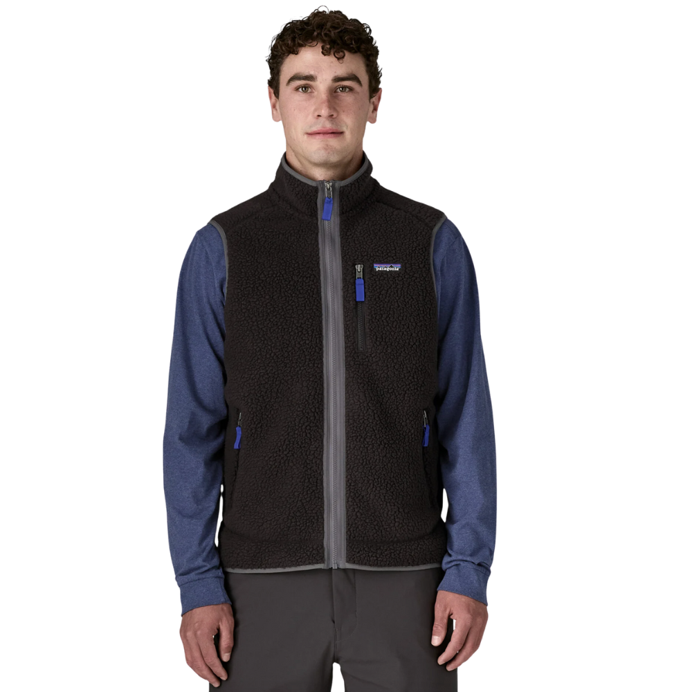Patagonia Retro Pile Fleece Vest Black/ Forge Grey