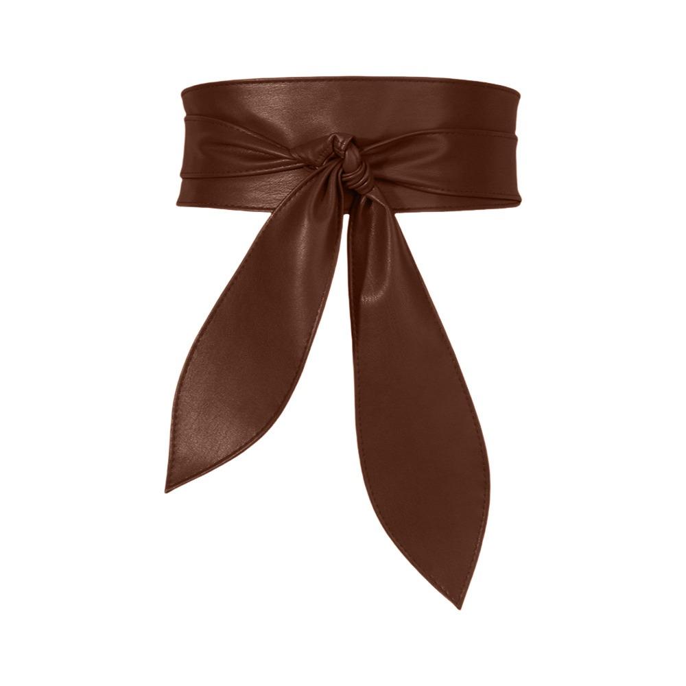 InWangix Wide Corset Waist Belt Elegant Long Bowknot Ties Bow Waist Bands  For Women Lady Girl Bridal