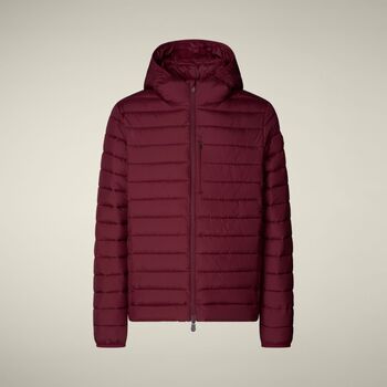 Save The Duck Donsjas  D31273M MIRO21 JUNCUS-70011 WINE RED