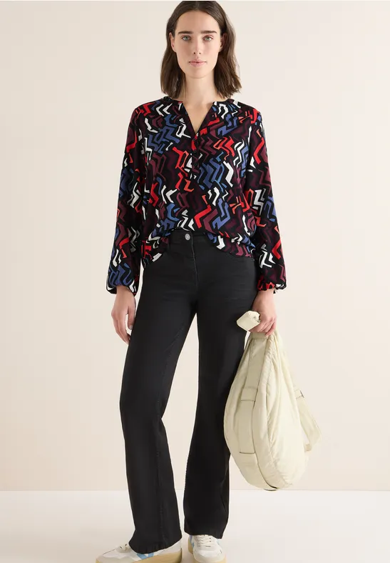 Cecil Blouse met grafisch patroon -