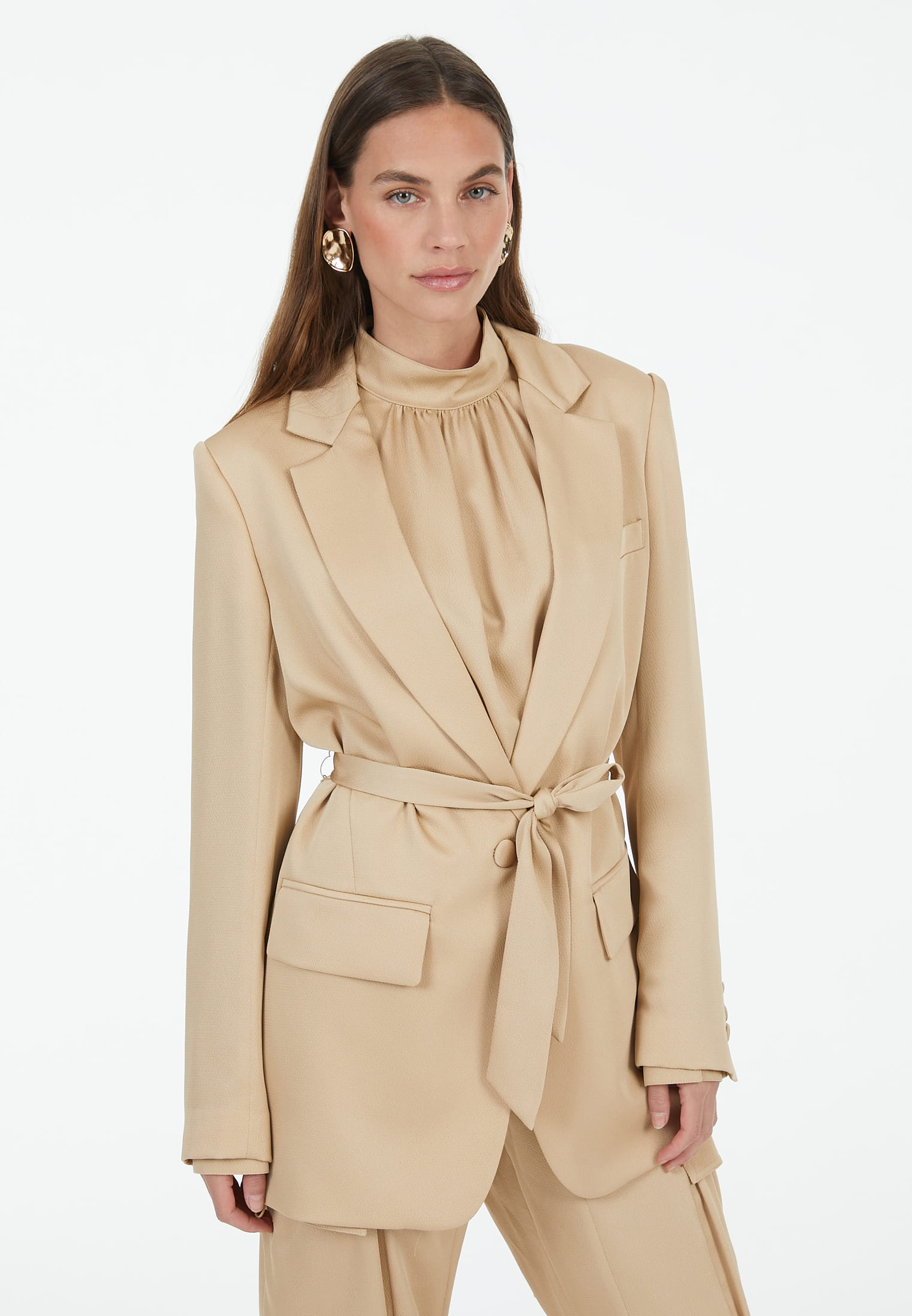 MARC AUREL Blazer aus mattem Satin
