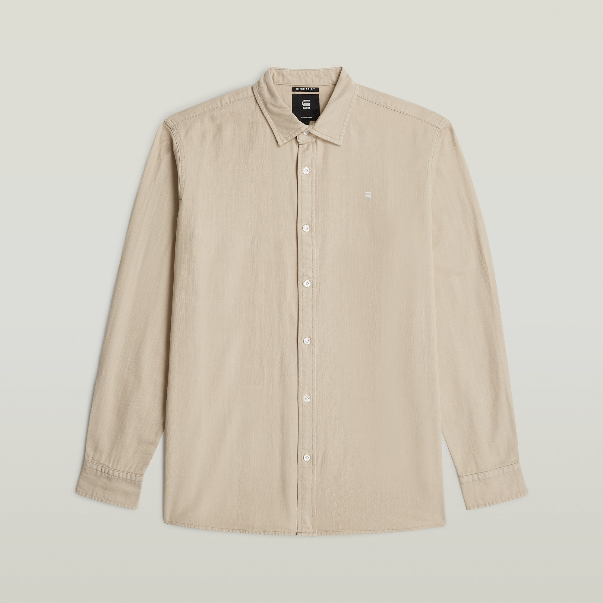 G-Star RAW Clean Regular Shirt - Beige - Heren