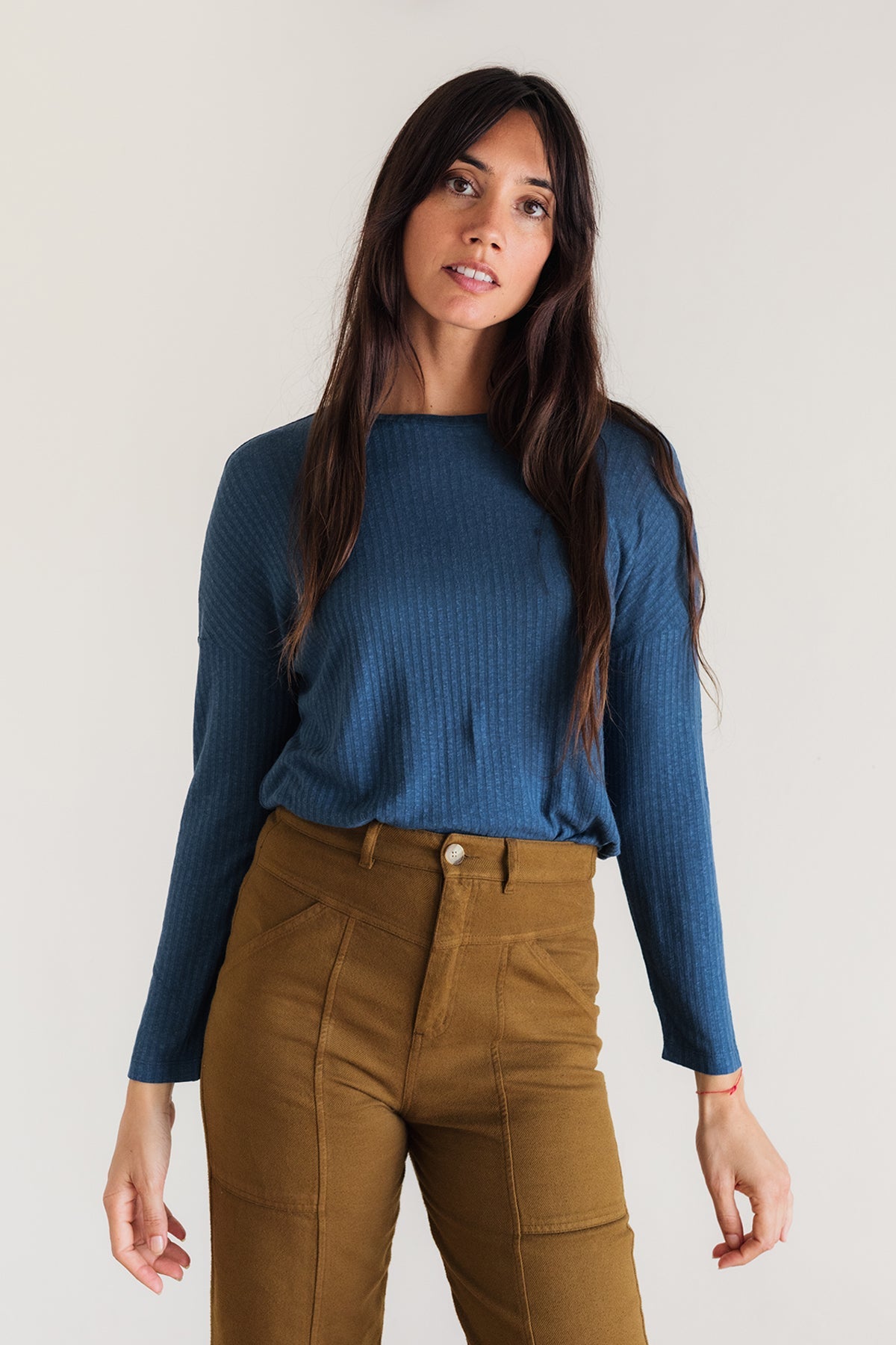 TWOTHIRDS Damen vegan Top Gravinis Blau
