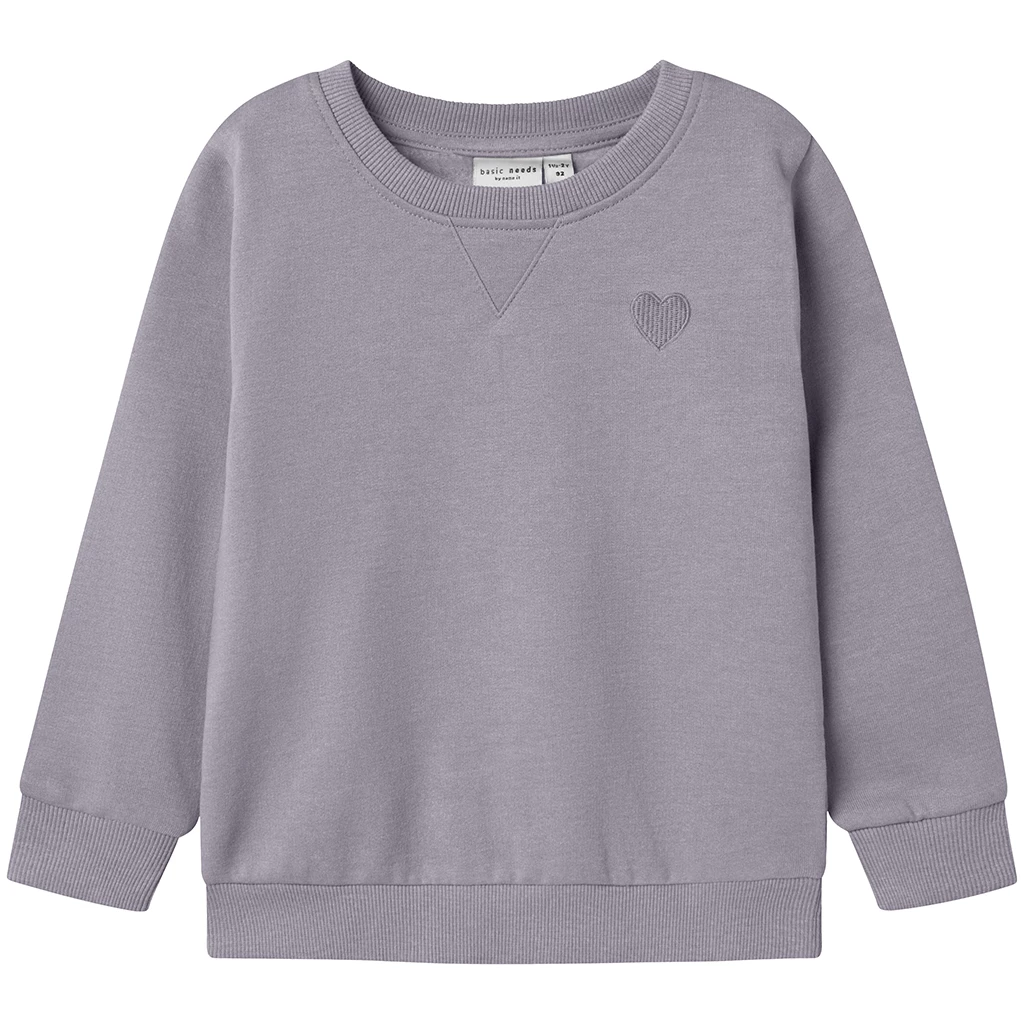 Name It-collectie Trui sweat Vima (lavender gray)