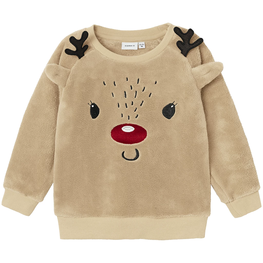 Name It-collectie KERST trui Teddy Rkolo (peyote)