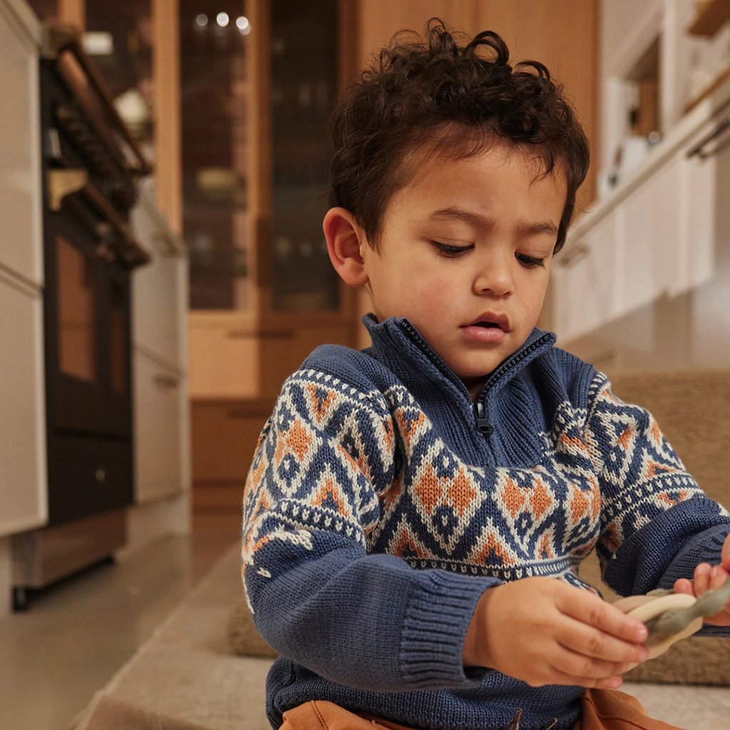 Dirkje-collectie Gebreide trui (navy)