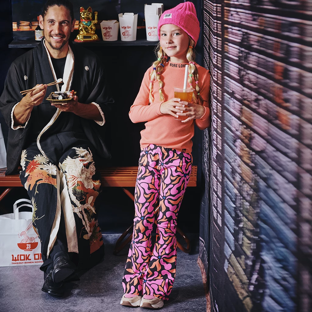 Z8-collectie Broek FLARED Ivora (night sky)