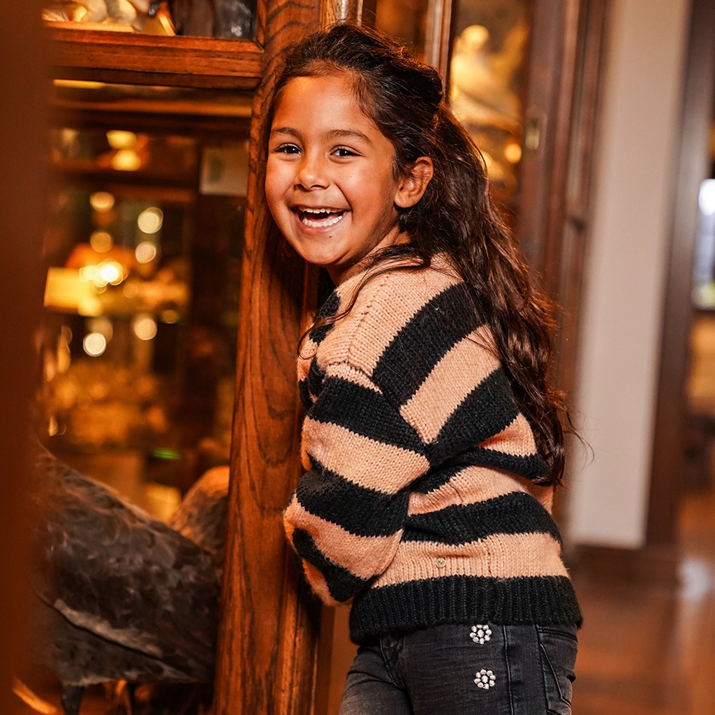 KOKO NOKO-collectie Gebreide trui (dusty pink)