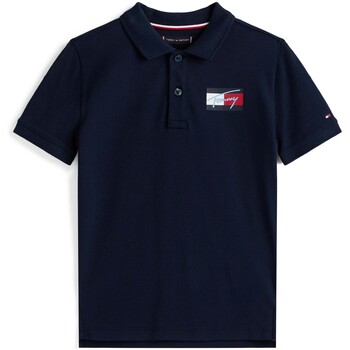Tommy Hilfiger Polo Shirt Korte Mouw  Tommy Script Flag Ss