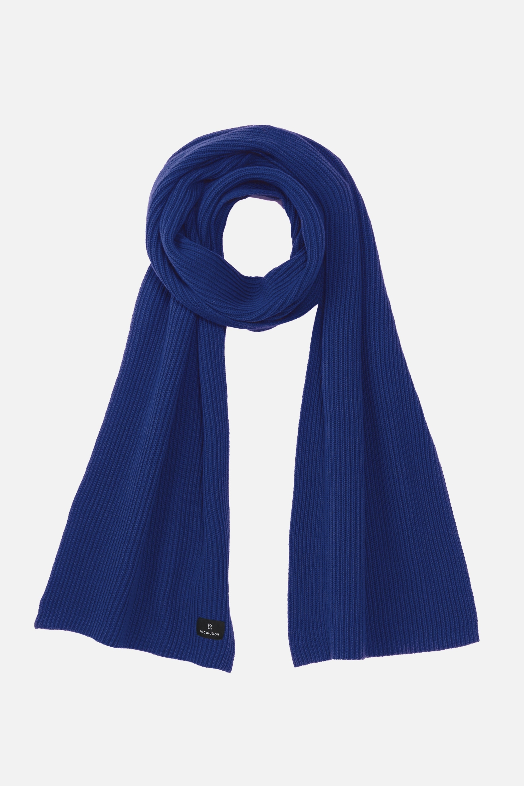 Recolution Herren vegan Schal Heloconia Lapislazuliblau