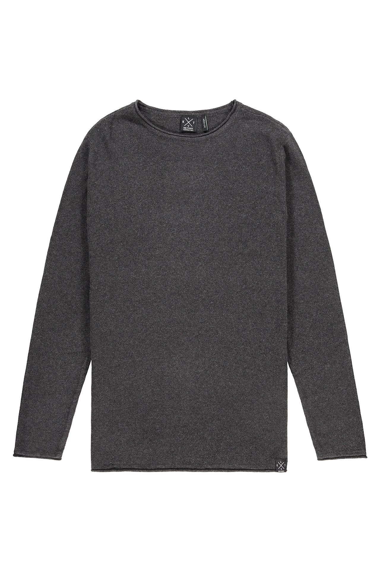 Kultivate KN MELVIN  Pullover DarkGreyMelange 
