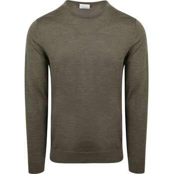 Profuomo Sweater  Pullover Merinowol Olive