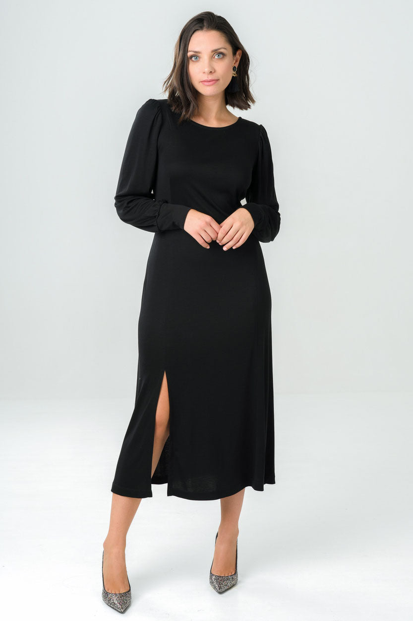 Avani Damen vegan Kleid Ml Victoria Schwarz