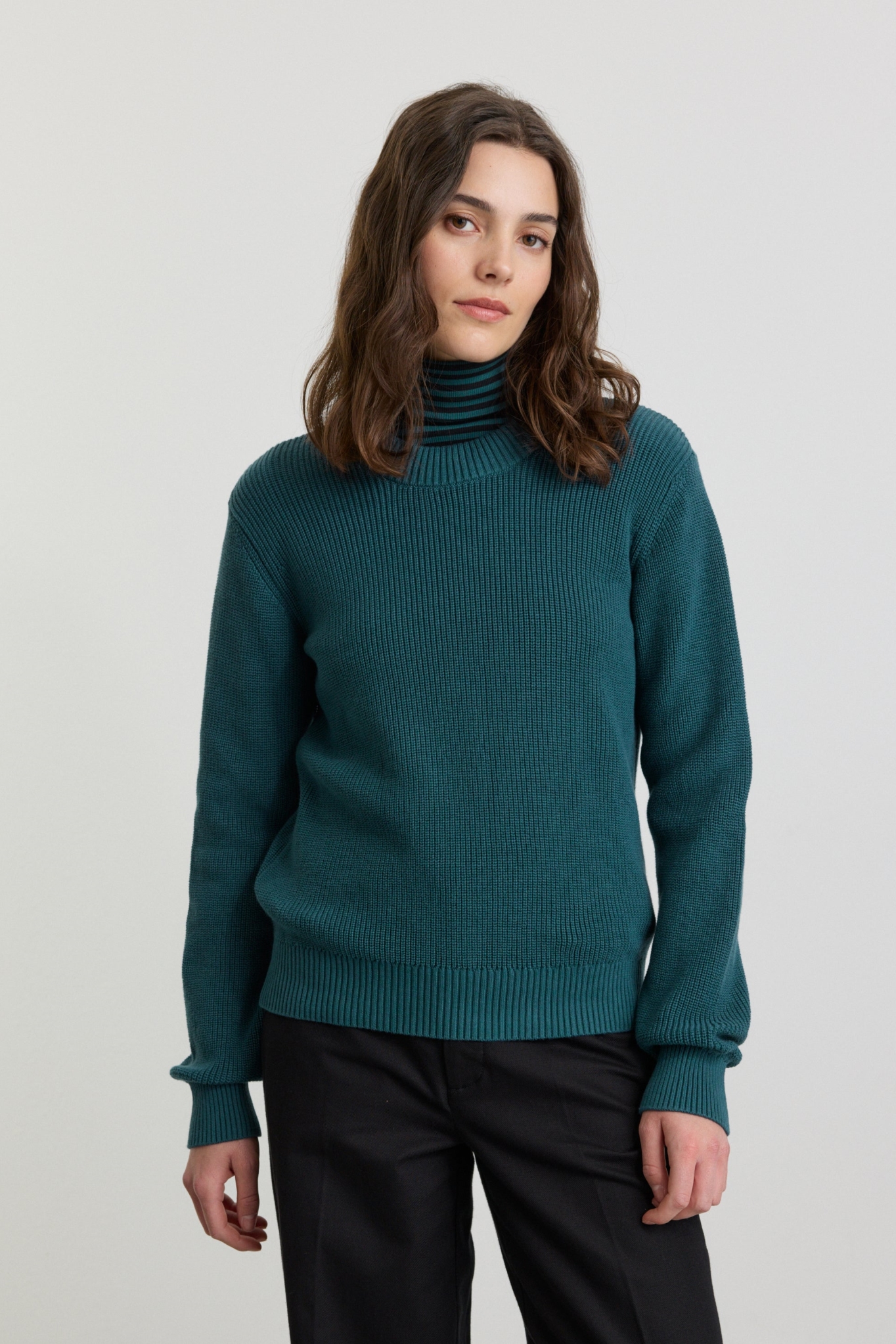 Recolution Damen vegan Pullover Longan Deep Lake Blue