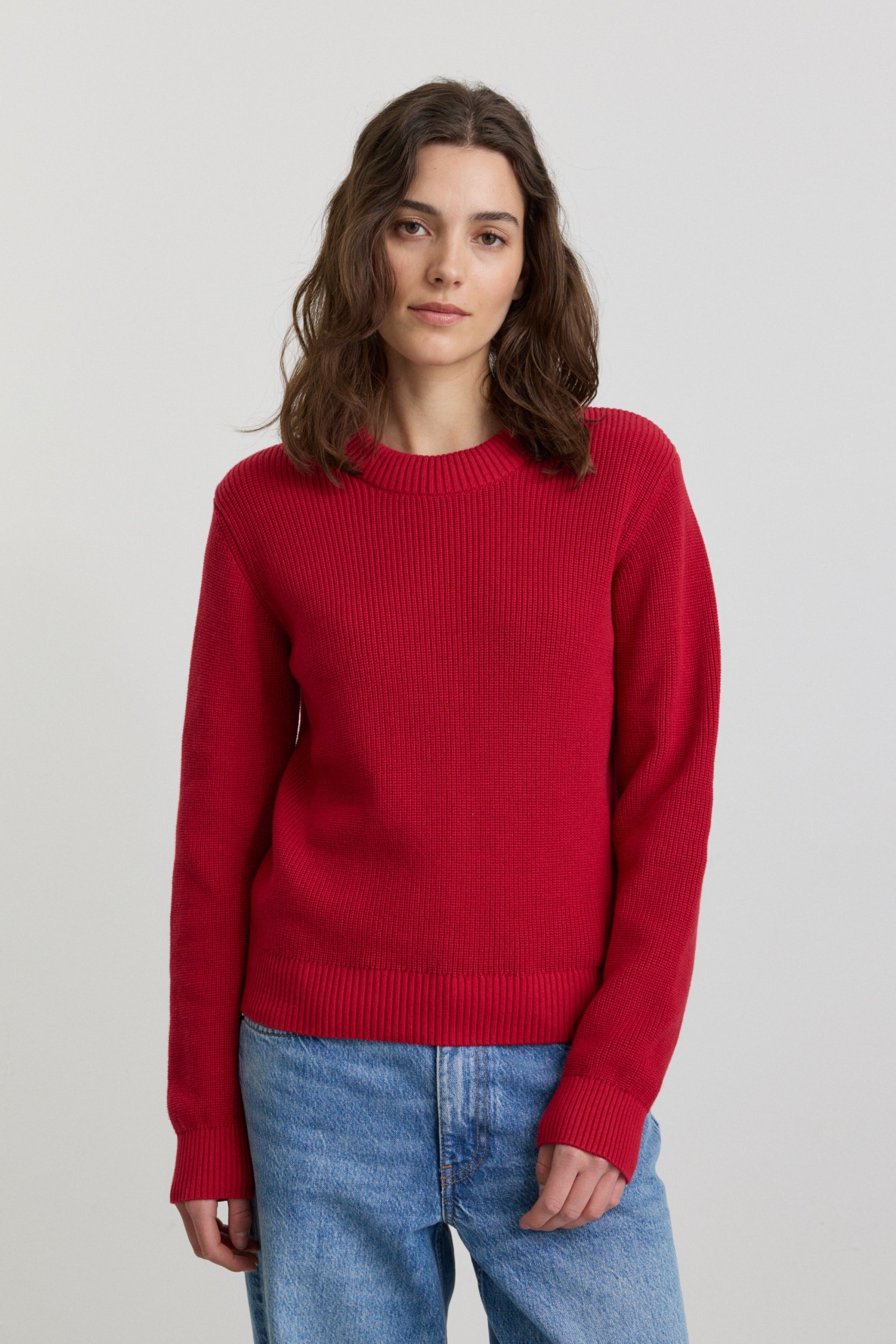 Recolution Damen vegan Pullover Longan Signal Rot