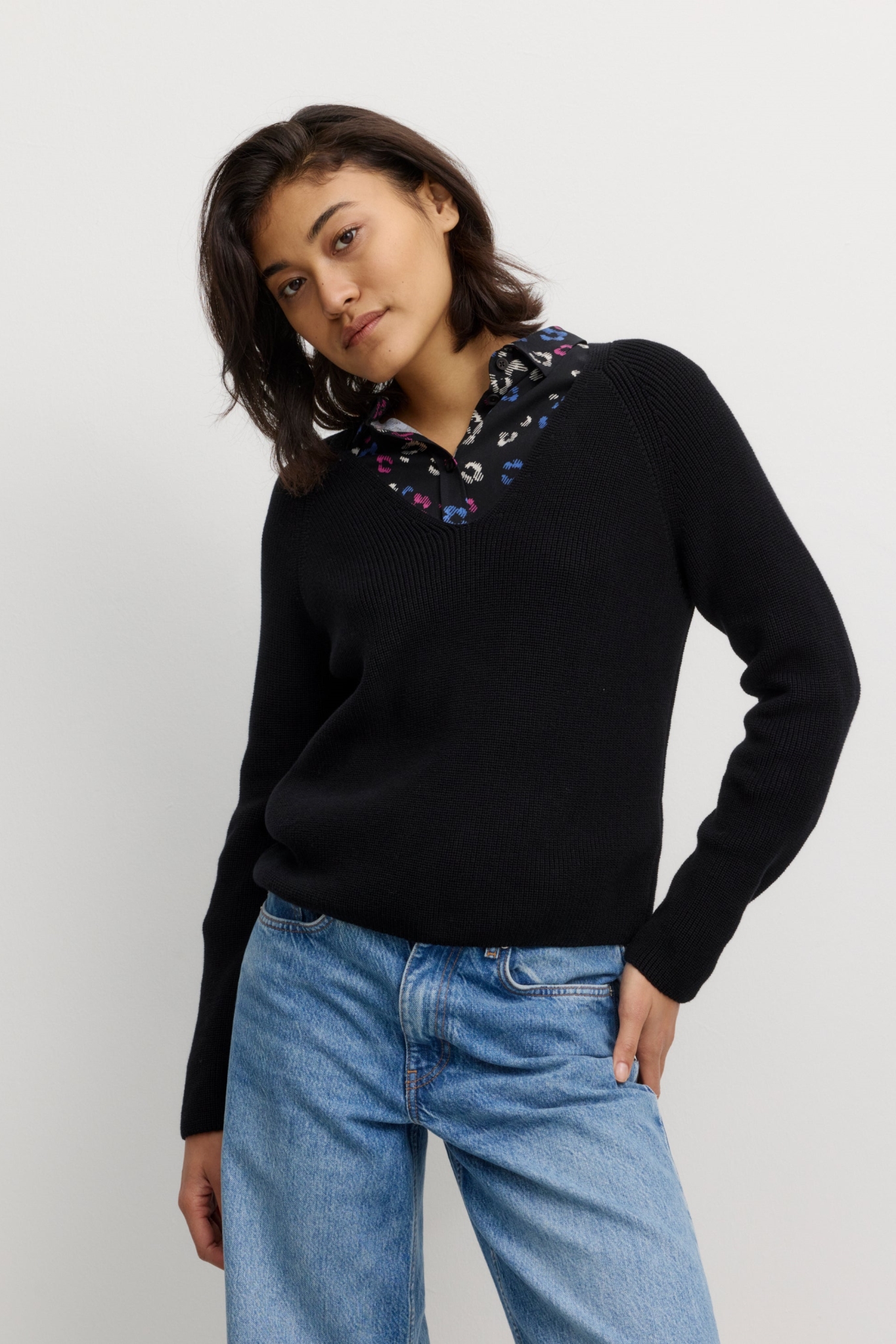 Recolution Damen vegan Pullover Arugula Schwarz