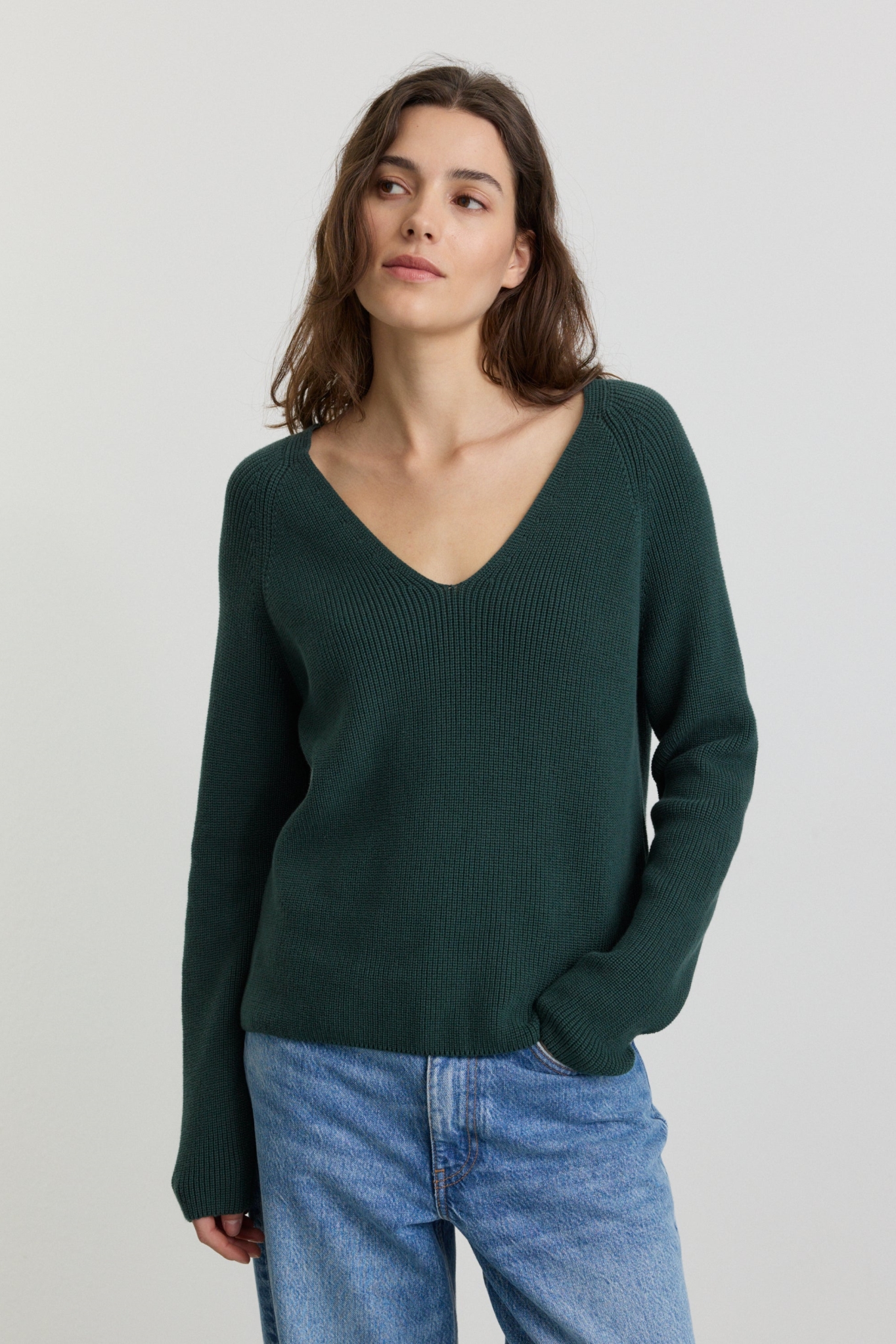 Recolution Damen vegan Pullover Rucola TiefgrÃ¼n
