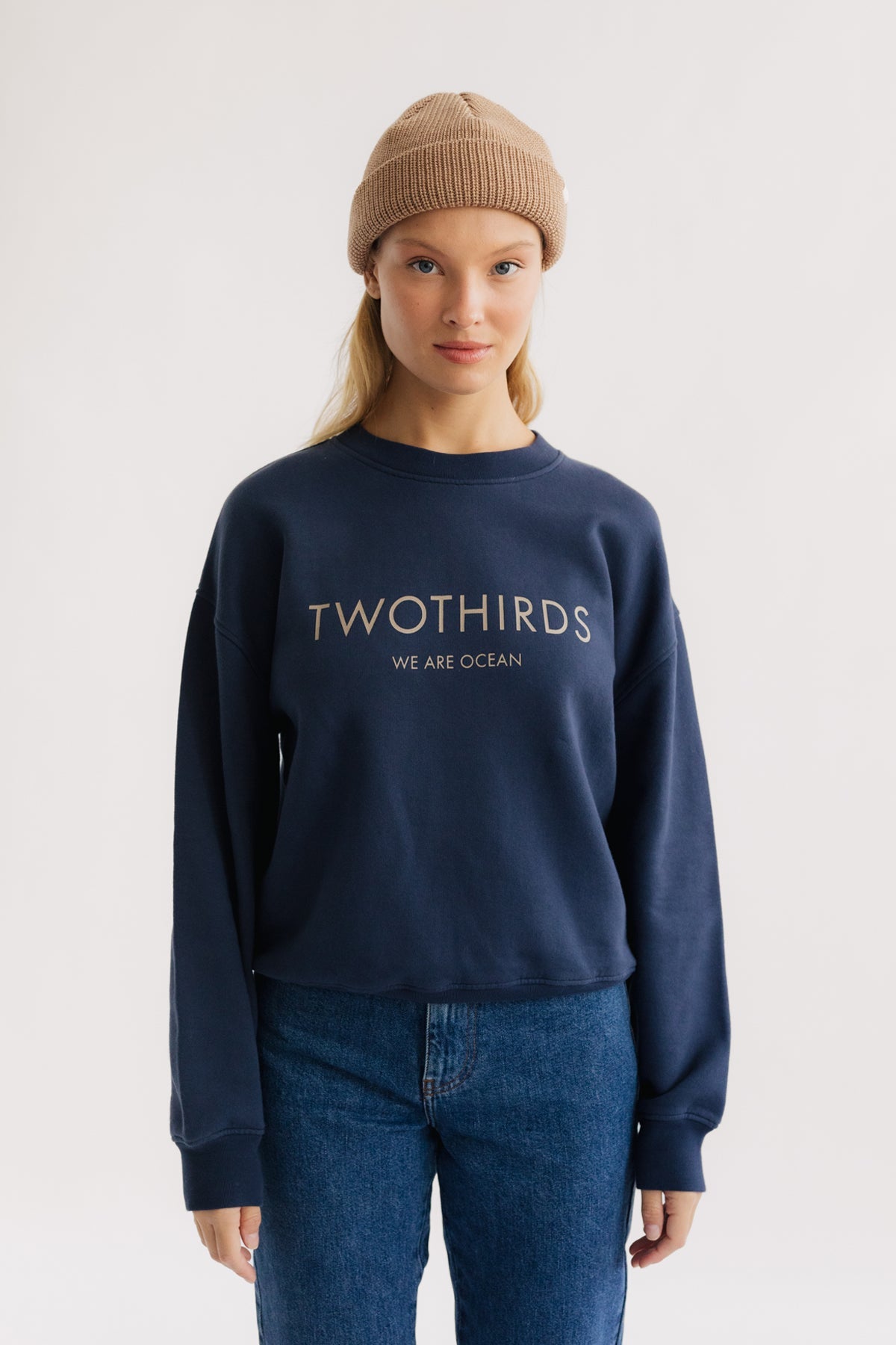 TWOTHIRDS Damen vegan Sweatshirt Neuhaus Navy