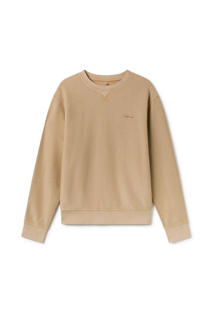 TWOTHIRDS Herren vegan Sweatshirt Fatu Hiva Curry