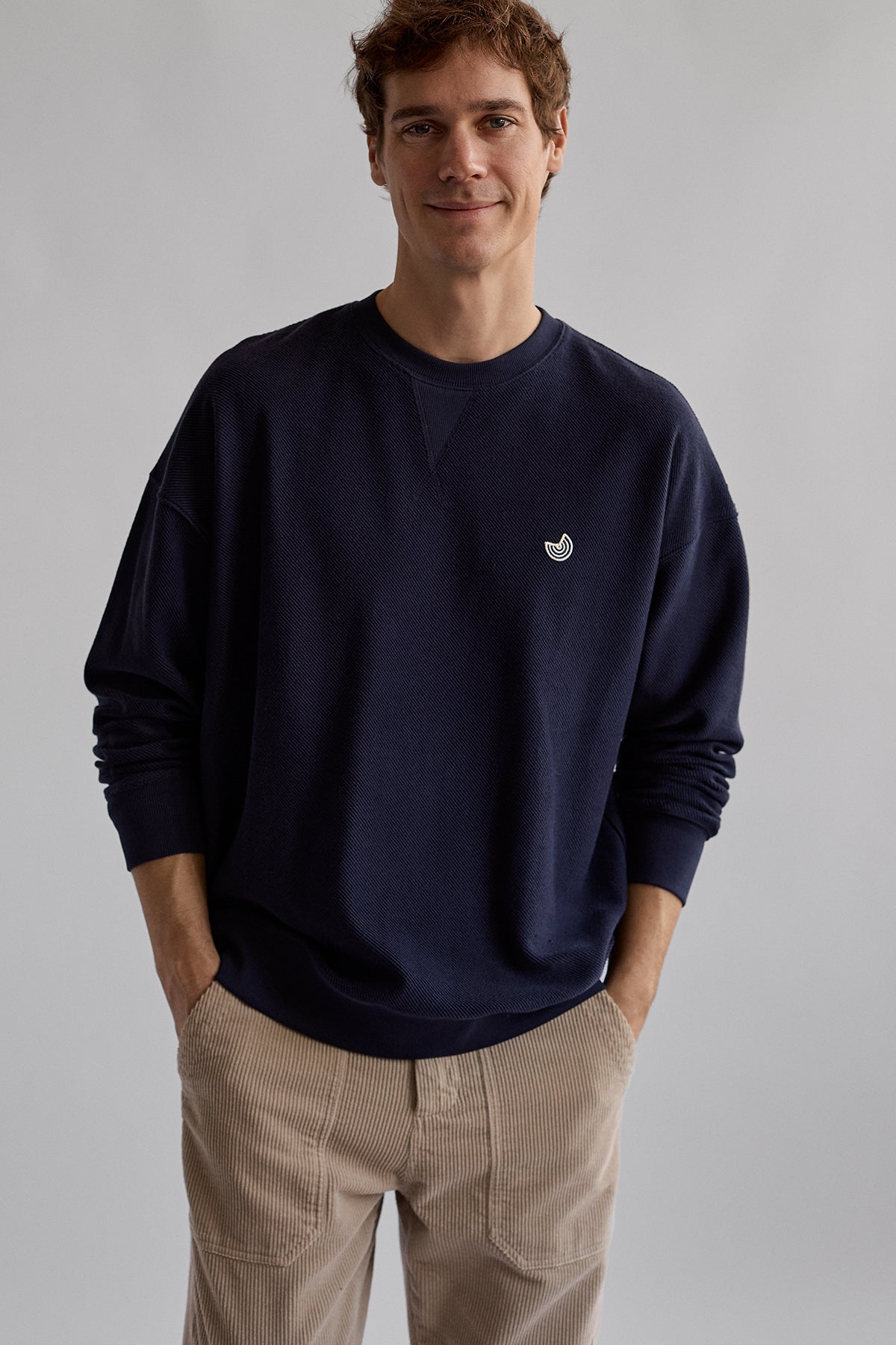 TWOTHIRDS Herren vegan Sweatshirt Middelhagen Navy