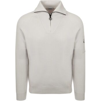 Suitable Trui  Half Zip Trui Tias Cooldry Knit Greige