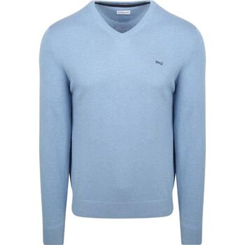 Mcgregor Trui  Trui Merino Blend V-Hals Ice Blauw