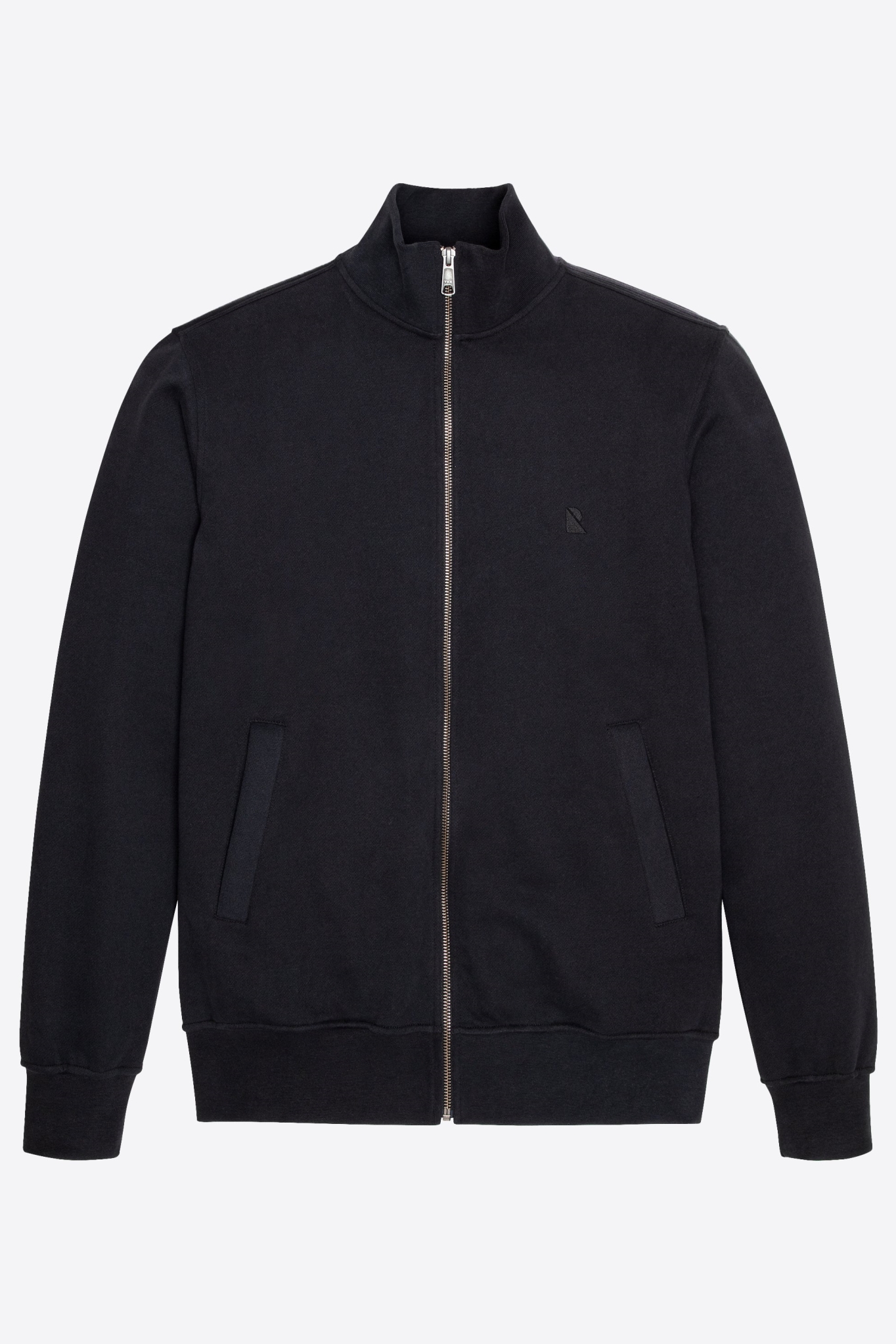 Recolution Herren vegan Sweatjacke Camphor Schwarz