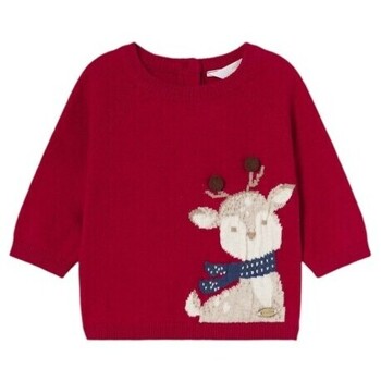 Mayoral T-Shirt Lange Mouw  2306 Jersey motivo jacquard recién nacido Rojo