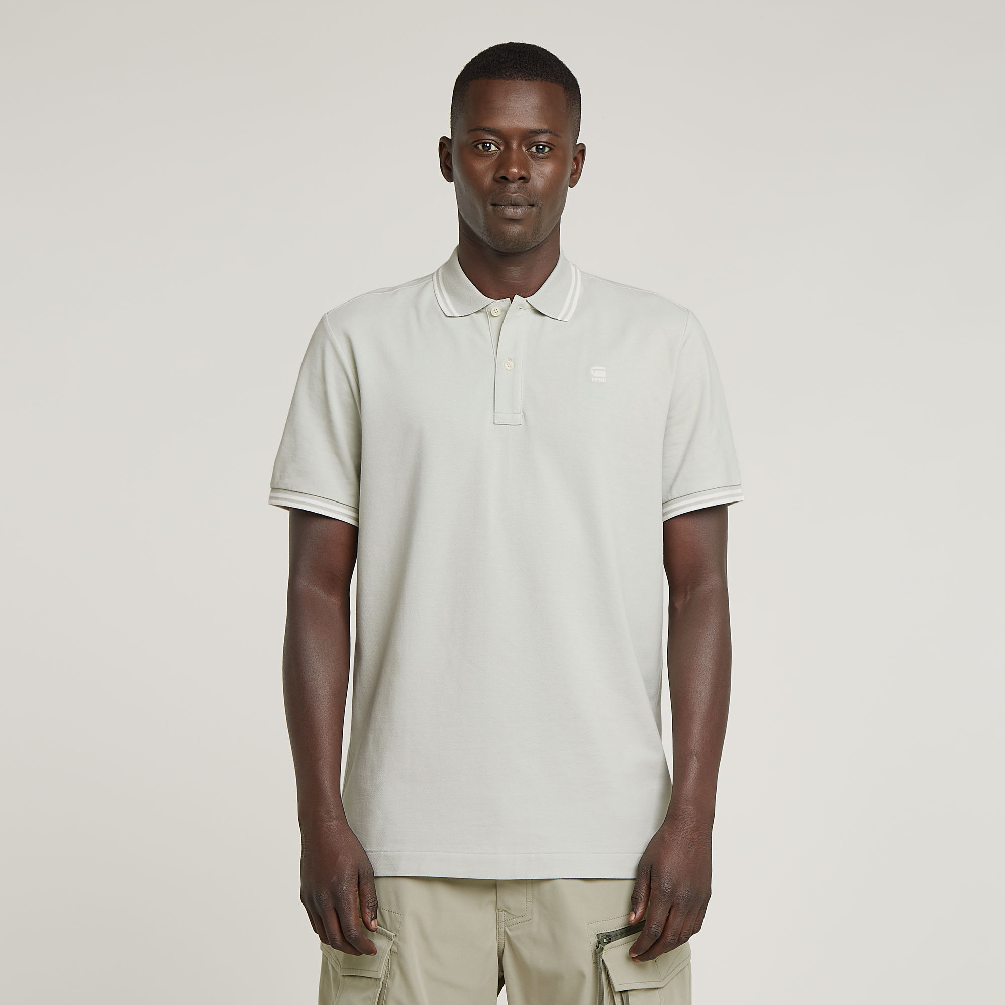 G-Star RAW Dunda Slim Stripe Polo - Grijs - Heren